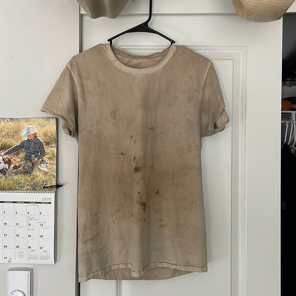 Vintage distressed fruit of the loom work tee